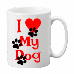 "I Love My Dog" Coffee Mug