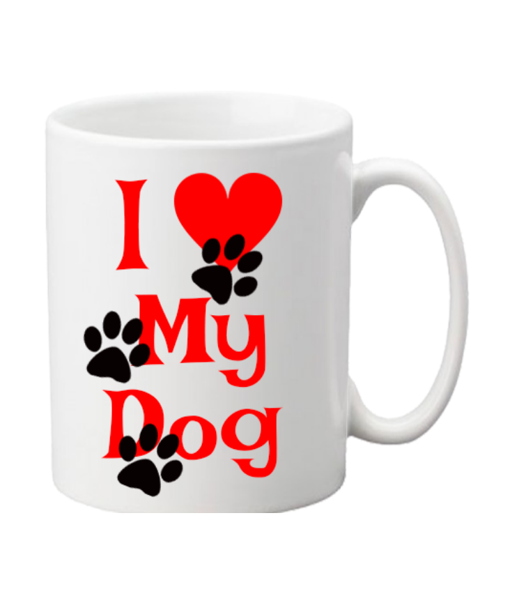 “I Love My Dog” Coffee Mug