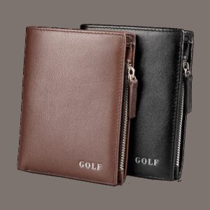 Men's "GOLF" Branded Bifold Wallet