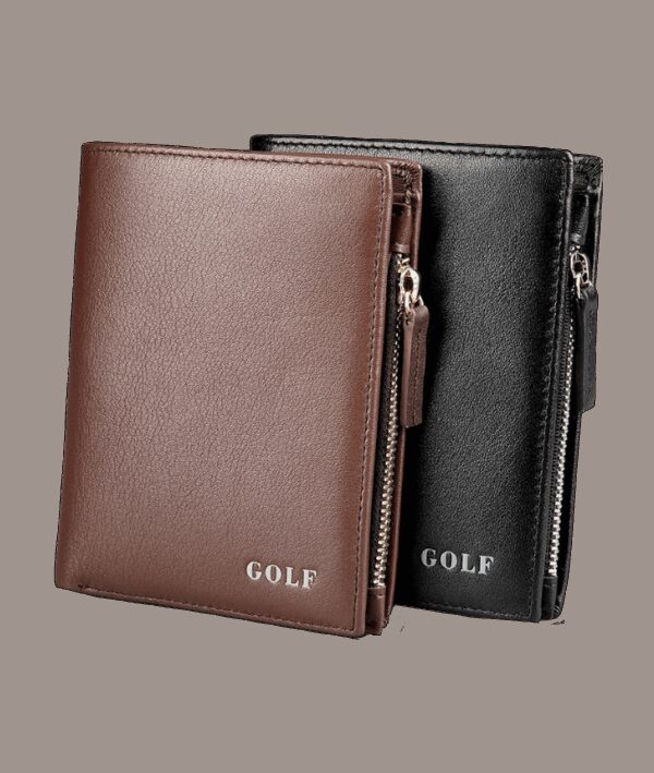 Men's "GOLF" Branded Bifold Wallet